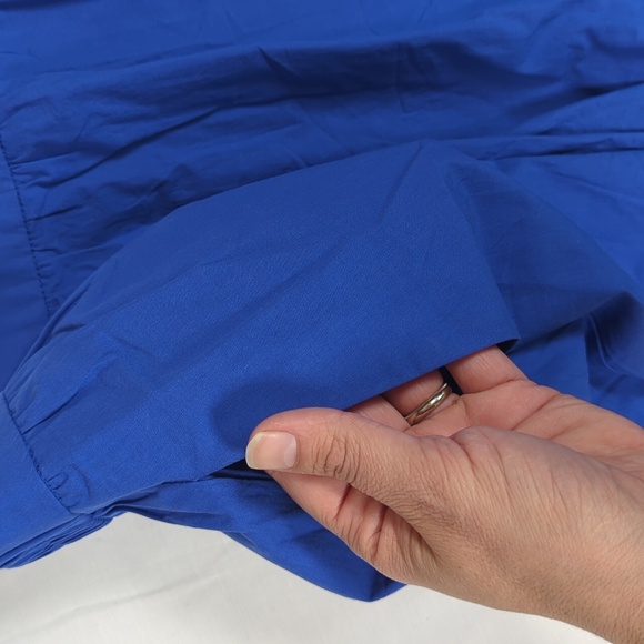 Elegant Blue Cotton Maxi Skirt Size M - Picture 6 of 7